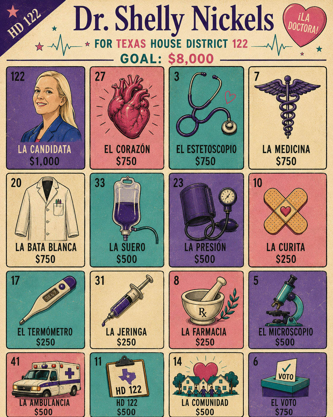 Loteria fundraising progress tracker