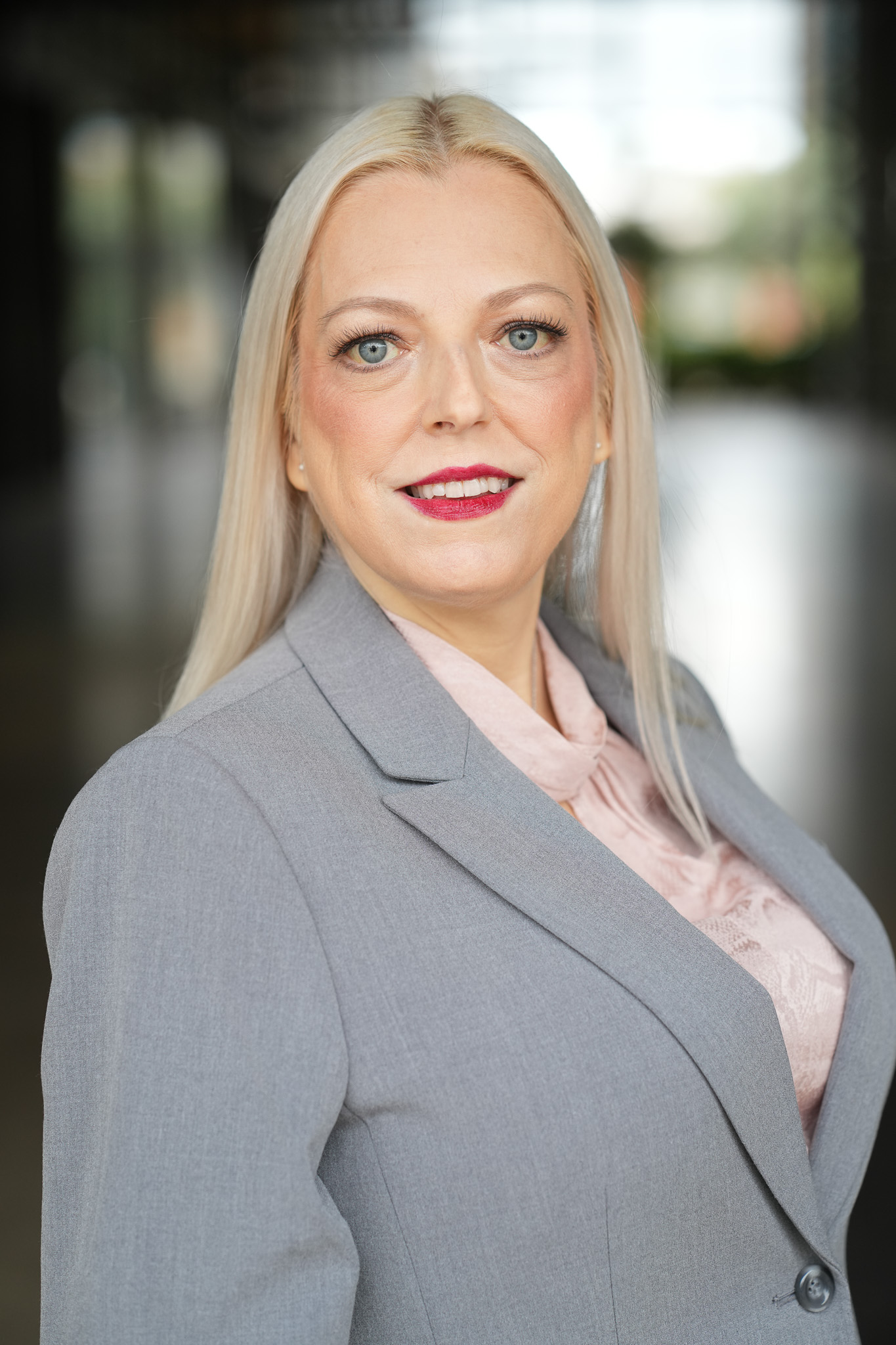 Dr. Shelly Nickels in a grey suit